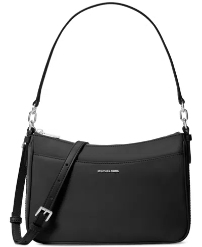 Michael Kors Michael  Jet Set Small Top Zip Pochette Crossbody In Black