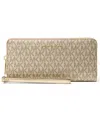 Michael Kors Michael  Jet Set Travel Continental Wallet In Brown