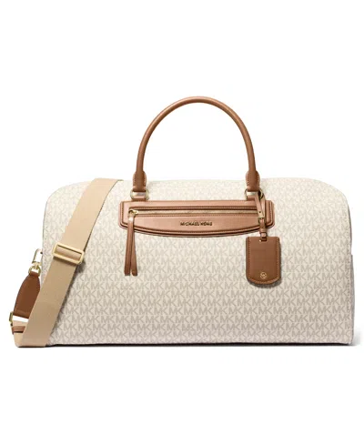 Michael Kors Large Jet Set Travel Bag In Neutral