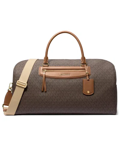 Michael Kors Large Jet Set Travel Bag In Brown