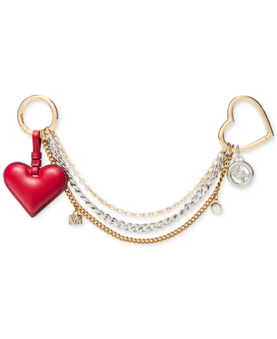 Michael Kors Michael  Jewel Heart Chain Charm In Gold