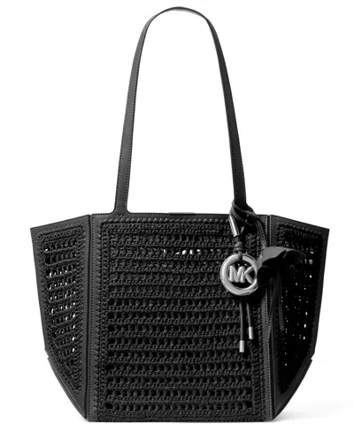 Michael Kors Michael  Jordi Convertible Cinched Extra Large Tote Bag In Black