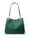 Michael Kors Michael  Kensington Large Leather Tote In Bosco