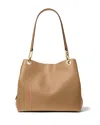 Michael Kors Michael  Kensington Large Leather Shoulder Tote In Husk