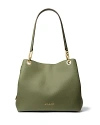 Michael Kors Michael  Kensington Large Leather Shoulder Tote In Smokey Olive