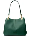 Michael Kors Michael  Kensington Large Leather Tote In Bosco