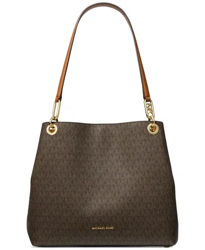 MICHAEL KORS MICHAEL MICHAEL KORS KENSINGTON LARGE LOGO SHOULDER TOTE