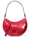 Michael Kors Michael  Kyla Small Convertible Pouchette Bag In Red