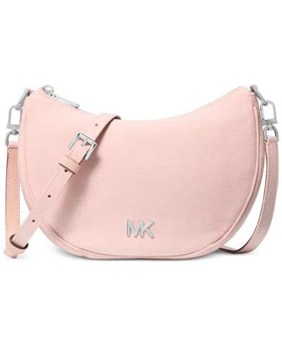 Michael Kors Michael  Kyla Small Hazy Blue Convertible Pouchette In Rosewater