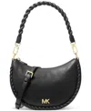 Michael Kors Michael  Kyla Small Leather Convertible Pouchette In Black