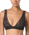 Michael Kors Michael  Lace Tie Back Top In Black