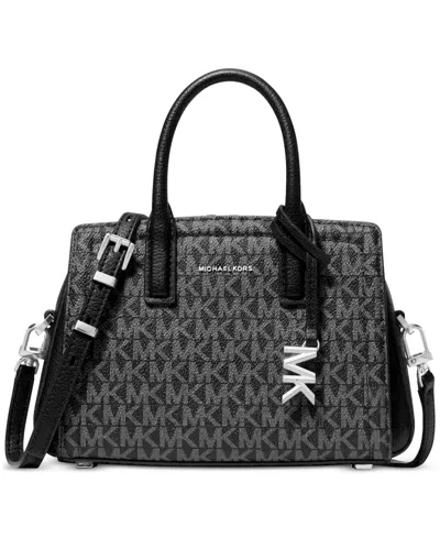 Michael Kors Michael  Laila Extra-small Signature Logo Crossbody Bag In Black