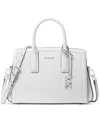 Michael Kors Michael  Laila Medium Satchel In Optic White,allum