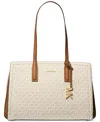 Michael Kors Michael  Laila Medium Tote In Vanilla,acorn