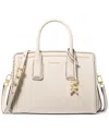 Michael Kors Michael  Laila Small Leather Satchel In White