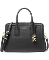 Michael Kors Michael  Laila Small Leather Satchel In Black