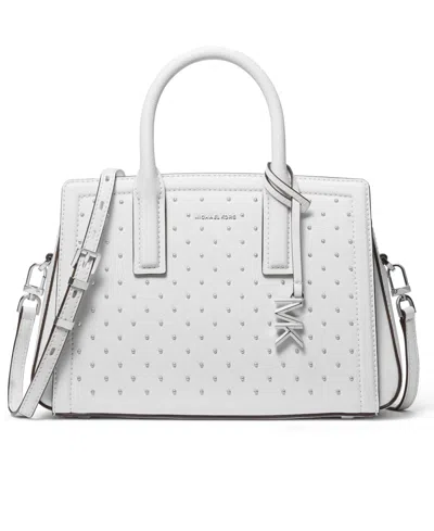 Michael Kors Michael  Laila Small Satchel Bag In White