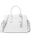 Michael Kors Michael  Laila Small Satchel In Optic White