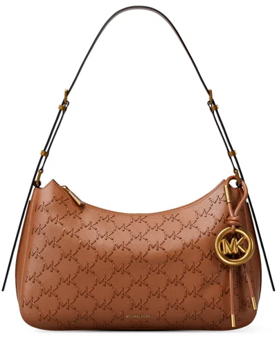 Michael Kors Michael  Large Leather Shoulder Handbag In Brown