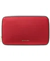 Michael Kors Michael  Leather Tech Organizer Case In Red