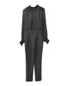 Michael Kors Michael  Long Sleeve Jumpsuit In Black Viscose In Black