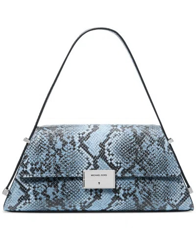 Michael Kors Michael  Ludlow Small Leather Convertible Shoulder Bag In Chambray