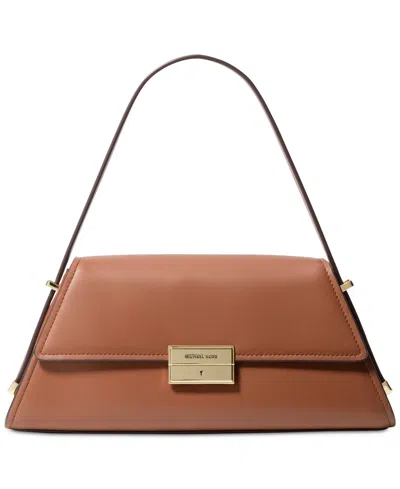 Michael Kors Michael  Ludlow Small Leather Convertible Shoulder Bag In Luggage