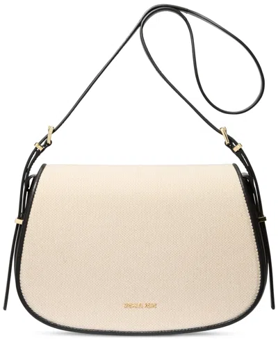 Michael Kors Michael  Lydia Small Flap Messenger Bag In Black