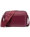 Michael Kors Michael  Maeve East West Pocket Crossbody In Burgundy