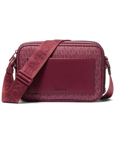 Michael Kors Michael  Maeve East West Pocket Crossbody In Burgundy