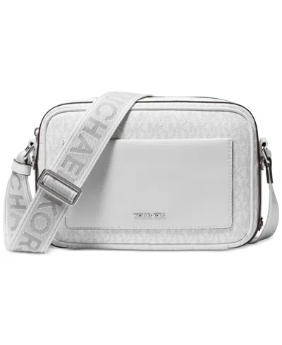 Michael Kors Michael  Maeve East West Pocket Crossbody In Optic White,allum