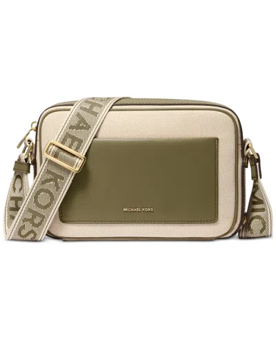 Michael Kors Michael  Maeve Small East West Pocket Crossbody In Safari Green
