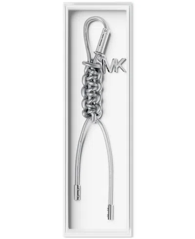 Michael Kors Michael  Met Braided Bag Charm In Metallic