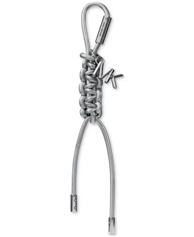 Michael Kors Michael  Met Braided Bag Charm In Silver