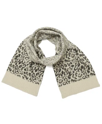 Michael Kors Michael  Metallic Ombre Leopard Scarf In Neutral