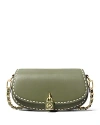 Michael Kors Michael  Mila Small East West Leather Crossbody In Smokey Olive