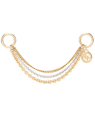 Michael Kors Mixed-metal Chain Bag Charm In Gold