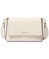 Michael Kors Michael  Nessa Small Leather Messenger In Neutral