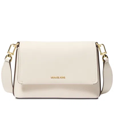 Michael Kors Michael  Nessa Small Leather Messenger In Neutral
