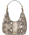 Michael Kors Michael  Nolita Hobo Leather Shoulder Bag In Brown