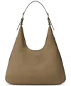 Michael Kors Michael  Nolita Large Hobo Leather Shoulder Bag In Brown