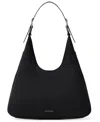 Michael Kors Michael  Nolita Large Leather Hobo Shoulder Bag In Black