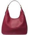 Michael Kors Michael  Nolita Large Leather Hobo Shoulder Bag In Purple