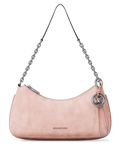 Michael Kors Michael  Nolita Medium Chain Slim Shoulder Pouchette Bag In Pink