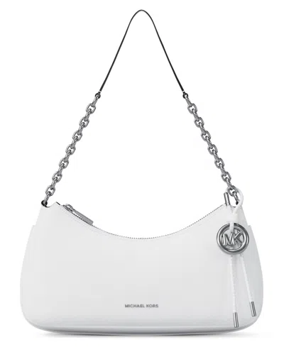 Michael Kors Michael  Nolita Medium Chain Slim Shoulder Pouchette Bag In White