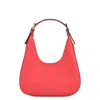 Michael Kors Logo Patch Shoulder Bag In Red