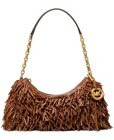 Michael Kors Michael  Nolita Small Chain Pouchette Bag In Brown