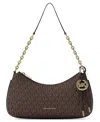 Michael Kors Michael  Nolita Small Chain Pouchette Bag In Brown