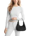 Michael Kors Michael  Nolita Small Leather Hobo Shoulder Bag In Black