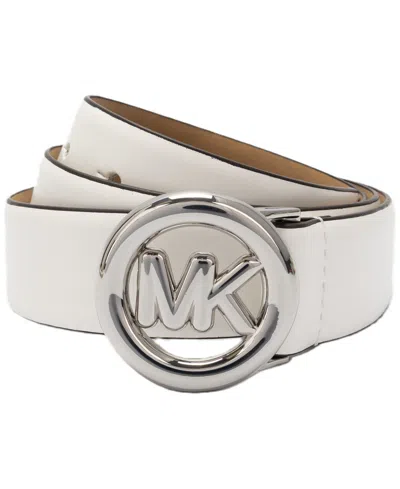 Michael Kors Michael  Non-reversible Leather Belt In Purple